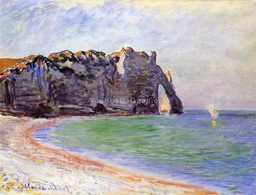 Etretat, the Porte d'Aval - 克劳德·莫奈